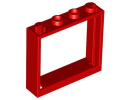 Рамка 1X4X3 : {ярко червен}