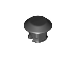 Technic, Link Tread Attachment, Single, Rubber: {черен}