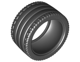 Tire 81.6 x 44 ZR Technic Straight Tread: {черен}