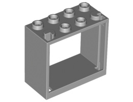 Рамка 2X4X3: {умерено каменно сив}