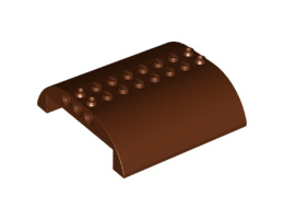 Slope, Curved 8 x 8 x 2 Double: {червеникаво-кафяв}