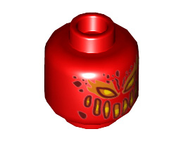 Мини глава No. 1855: {ярко червен}