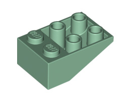 Покривна плочка 2X3/25° инверсна: {пясъчно зелен}