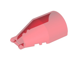Windscreen 7 x 4 x 2 Round with Bar Handle: {прозрачно червен}