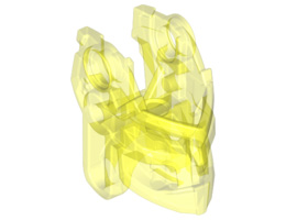 Bionicle Head Connector Block (Toa Okoto): {прозрачно флуорисциращо зелен}