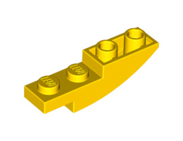 Тухличка 1X4X1 инверсна дъга: {ярко жълт}