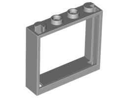 Рамка 1X4X3: {умерено каменно сив}