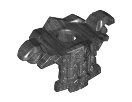 Minifigure, Armor Breastplate with Snakes on Collar and Belt, Chain Mail, Shoulder Pads with Snake Heads and 1 Stud on Back: {титаниево метален}
