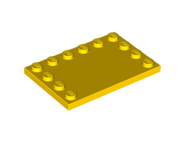 Плочка 4X6 с 12 пъпки : {ярко жълт}