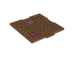 Плочка 16X16X6,4 NO. 4: {умерен нуга}