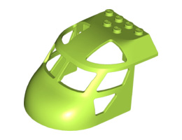 Aircraft Fuselage Forward Top Curved 6 x 8: {ярко жълто-зелен}