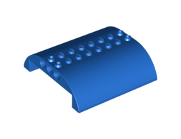 Slope, Curved 8 x 8 x 2 Double: {ярко син}