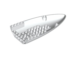 Aircraft Fuselage Forward Bottom Curved 8 x 16: {бял}
