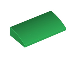 Плочка с дъга 2X4x2/3 : {тъмно зелен}