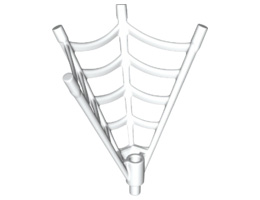 Minifigure, Weapon Spider Web, Half-Cone Shaped: {бял}
