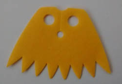 Minifigure, Cape Cloth, 8 Points Short: {ярко жълт}