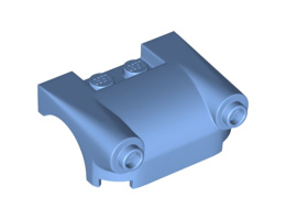 Vehicle, Mudguard 3 x 4 with Headlights: {умерено син}