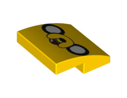 Плочка с дъга 2X2X2/3 No. 11: {ярко жълт}