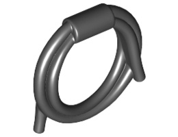 Minifigure, Utensil Rope Coiled: {черен}