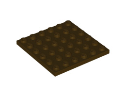 Плочка 6X6: {тъмно кафяв}