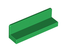 Стенен елемент 1X4X1 гладък : {тъмно зелен}