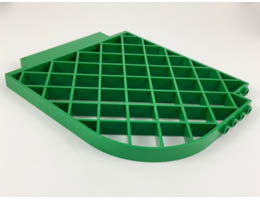 Belville Wall, Lattice 12 x 1 x 12 Curved: {тъмно зелен}