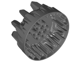 Wheel Hard Plastic with Large Cleats and Flanges: {тъмно каменно сив}