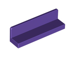 Стенен елемент 1X4X1 гладък : {светло виолетов}