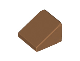 Покривна плочка 1X1X2/3, гладка: {умерен нуга}
