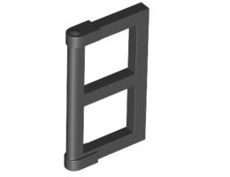 Прозорец 1/2 за рамка 1X4x3 : {черен}