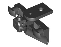 Train Buffer Beam with Sealed Magnets and Plow : {черен}