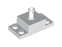 Плочка 2X4/2X2X1 с вертикална щракалка: {бял}