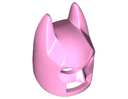 Minifigure, Headgear Mask Batman Cowl (Angular Ears, Pronounced Brow): {светло пурпурен}