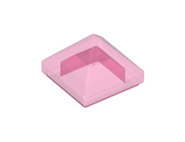 Плочка пирамида 1X1X2/3 : {прозрачен умерено червеникаво виолетов}