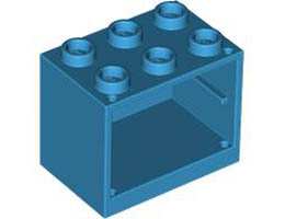 Шкаф 2X3X2: {тъмно небесносин}