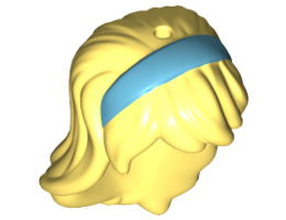 Перука на мини кукла, права No. 4: {студено жълт}