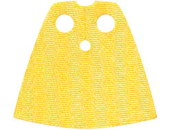 Minifigure, Cape Cloth, Short, Shiny Satin Fabric: {ярко жълт}