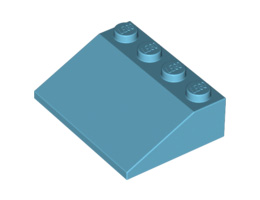 Покривна плочка 3X4/25° : {умерено небесносин}