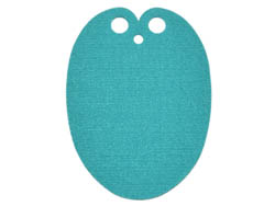 Mini Doll, Cape Cloth, Friends, Oval with 2 Small Top Holes: {ярко синьо-зелен}