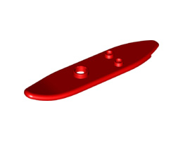 Minifigure, Utensil Surfboard Long: {ярко червен}