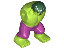 Body Giant, Hulk with Dark Green Hair and Magenta Pants Pattern: {ярко жълто-зелен}