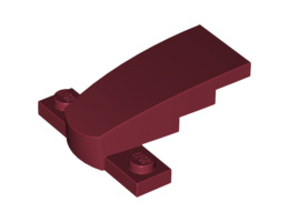 Wedge 4 x 2 x 1 1/3 with 1 x 4 Base: {нов тъмно червен}