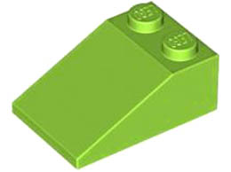 Покривна плочка 2X3/25° : {ярко жълто-зелен}