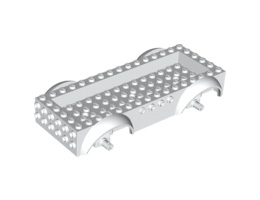 Vehicle, Base 8 x 16 x 2 1/2 with Mudguards and 14 x 4 Recessed Center with 3 Holes: {бял}