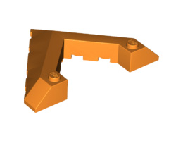 Wedge 6 x 8 Pointed Cutout: {ярко оранжев}
