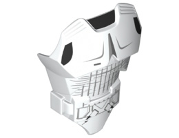 Large Figure Torso with SW Scout Trooper Armor Pattern: {бял}