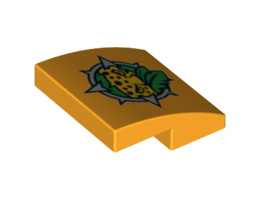 Плочка с дъга 2X2X2/3 No. 18: {огнено жълто-оранжев}
