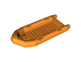 Boat, Rubber Raft, Large : {ярко оранжев}