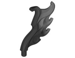 Крило огън с вал Ø3.2 mm /4 mm: {черен}