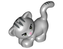 Котка с отвор Ø 1.5, декор. NO. 1 : {умерено каменно сив}